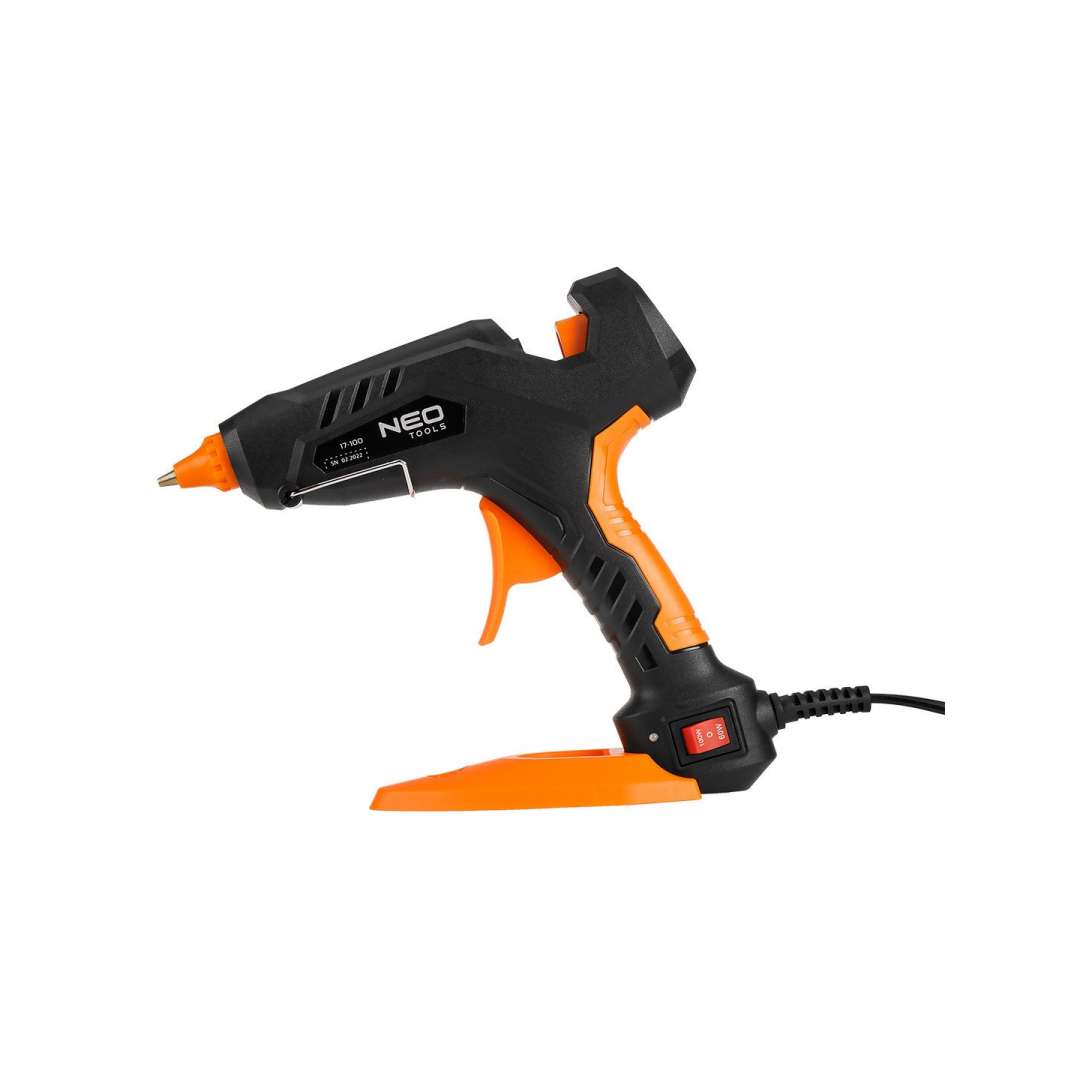 Set: glue application gun, 11 mm, 60/100 W, 12 glue cartridges, 3 finger guards, material case 7