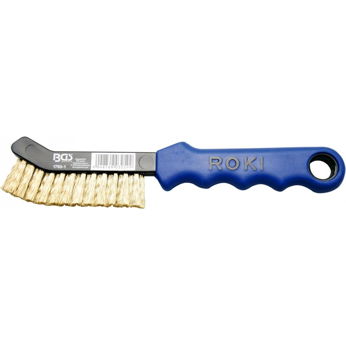 Šepetys stabdžių apkabų valymui | žalvaris | lenktas | 230 mm (1793-1) Šepetys stabdžių apkabų valymui | žalvaris | lenktas | 230 mm (1793-1)