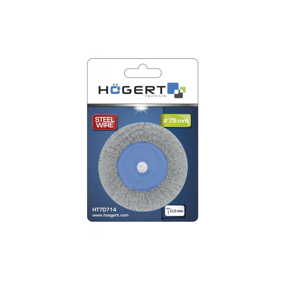 Šepetys vielinis Ø 75mm / plokščias Šepetys vielinis Ø 75mm / plokščias