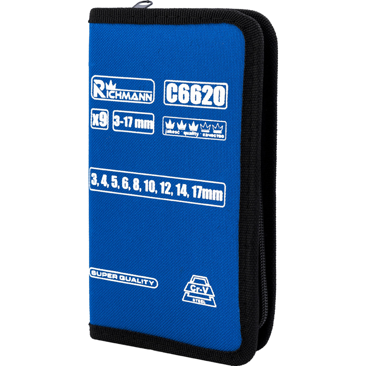 Šešiakampiai raktai 3 - 17 mm, 9 vnt. 1 Šešiakampiai raktai 3 - 17 mm, 9 vnt. 1