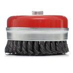 Šepetys plieninis sustiprintas puodelis 75mm