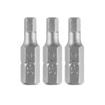 Šešiakampiai antgaliukai - bitai H4 x 25 mm, 3 vnt