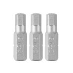 Šešiakampiai antgaliukai - bitai H5 x 25 mm, 3 vnt