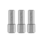 Šešiakampiai antgaliukai - bitai H8 x 25 mm, 3 vnt