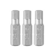 Šešiakampiai antgaliukai - bitai H5 x 25 mm, 3 vnt