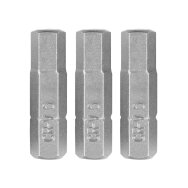 Šešiakampiai antgaliukai - bitai H6 x 25 mm, 3 vnt