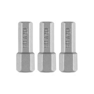 Šešiakampiai antgaliukai - bitai H8 x 25 mm, 3 vnt