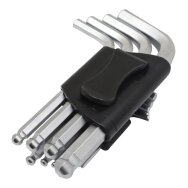 Šešiakampiai raktai apvaliu galu 9vnt.H1,5-H10mm