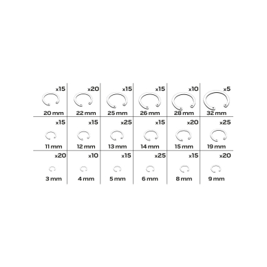 Segerio žiedai, 300 vnt. 6