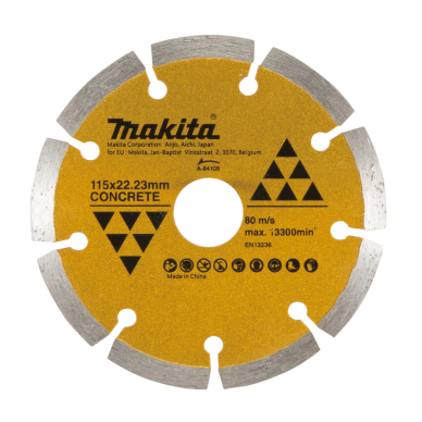 Segmentinis 115MM eko. klase betonui Makita A-84109 Segmentinis 115MM eko. klase betonui Makita A-84109