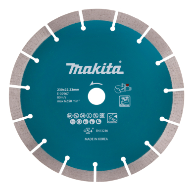 Segmentinis diskas Makita E-02967, 230MM, betonui Segmentinis diskas Makita E-02967, 230MM, betonui