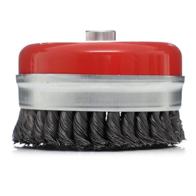 Šepetys plieninis sustiprintas puodelis 75mm 1 Šepetys plieninis sustiprintas puodelis 75mm 1