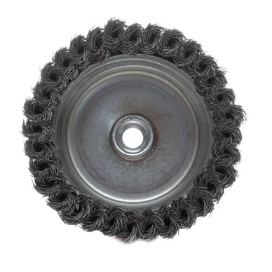 Šepetys plieninis sustiprintas puodelis 75mm 2