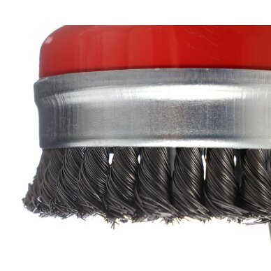 Šepetys plieninis sustiprintas puodelis 75mm 5 Šepetys plieninis sustiprintas puodelis 75mm 5