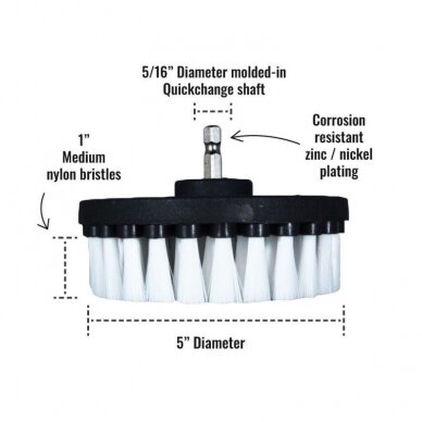 Šepetys profesionaliam valymui NEMO labai minkštas, baltas, 13 cm 3 Šepetys profesionaliam valymui NEMO labai minkštas, baltas, 13 cm 3