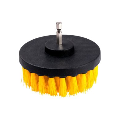 Šepetys su Hex 6.3 mm 1/4" galu Ø 100 mm