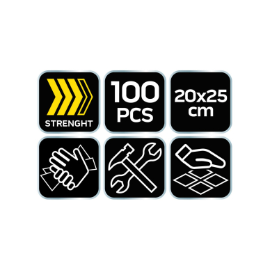 Servetėlės rankoms plauti ir valyti nuo įsisenėjusių nešvarumų, indelis, 100 vnt. 6 Servetėlės rankoms plauti ir valyti nuo įsisenėjusių nešvarumų, indelis, 100 vnt. 6