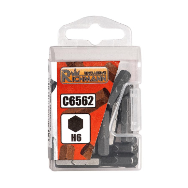 Šešiak. vidinis antgalis 1/4", 6x25 mm 1 Šešiak. vidinis antgalis 1/4", 6x25 mm 1