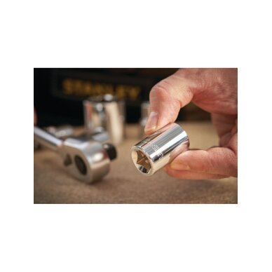 Šešiakampė galvutė STANLEY, 1/2", 23 mm 3 Šešiakampė galvutė STANLEY, 1/2", 23 mm 3