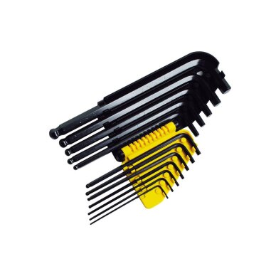 Šešiakampiai Raktai 12vnt 1/16-3/8 1 Šešiakampiai Raktai 12vnt 1/16-3/8 1