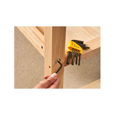 Šešiakampiai raktai 1.5-10 mm 10 vnt 1 Šešiakampiai raktai 1.5-10 mm 10 vnt 1