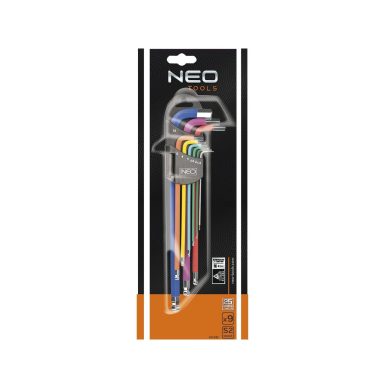 Šešiakampiai raktai, ilgi 1.5-10 mm9 vnt. 1 Šešiakampiai raktai, ilgi 1.5-10 mm9 vnt. 1