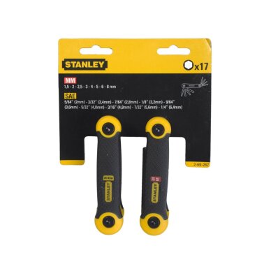 Šešiakampių rinkinys 17 vnt 2