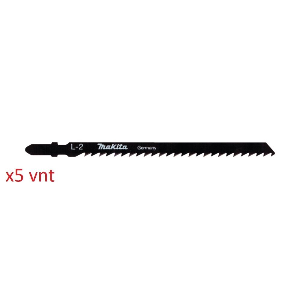 Siaurapjūklio pjūkleliai Makita L-2 100MM 5Vnt. A-86309 Siaurapjūklio pjūkleliai Makita L-2 100MM 5Vnt. A-86309