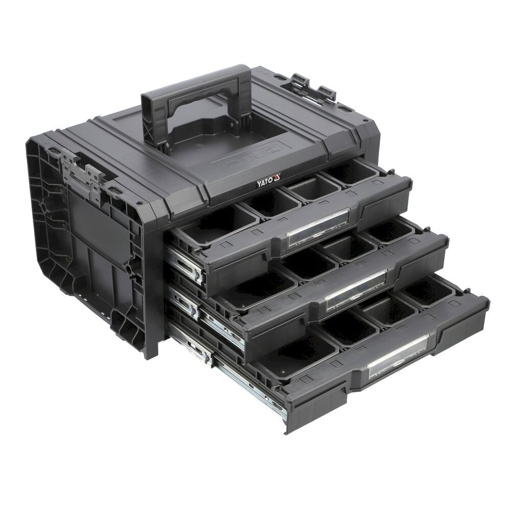 Sisteminė dėžė moduliniė | 3 stalčiai | T3 S12 (YT-08974)