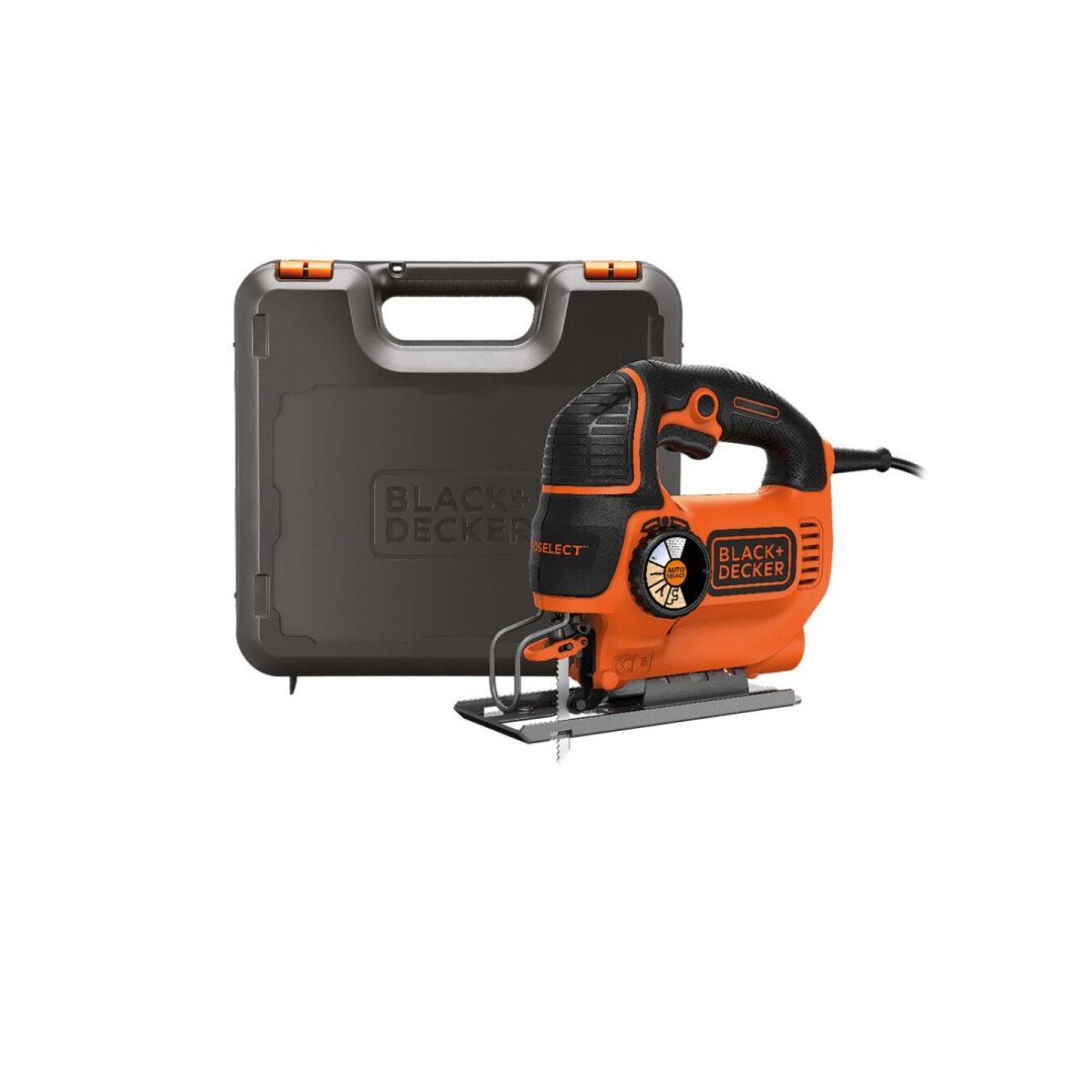 Elektrinis siaurapjūklis Black&Decker KS801SEK-QS, 550W Elektrinis siaurapjūklis Black&Decker KS801SEK-QS, 550W