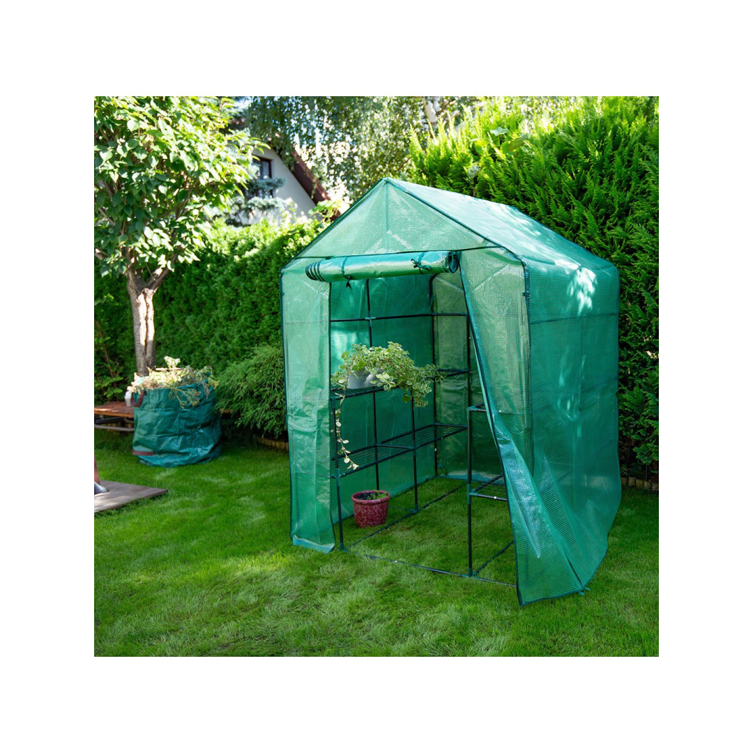 Šiltnamis 143 x 143 x 195 cm, PE plėvelė 135 g, metalinė konstrukcija 4 Šiltnamis 143 x 143 x 195 cm, PE plėvelė 135 g, metalinė konstrukcija 4
