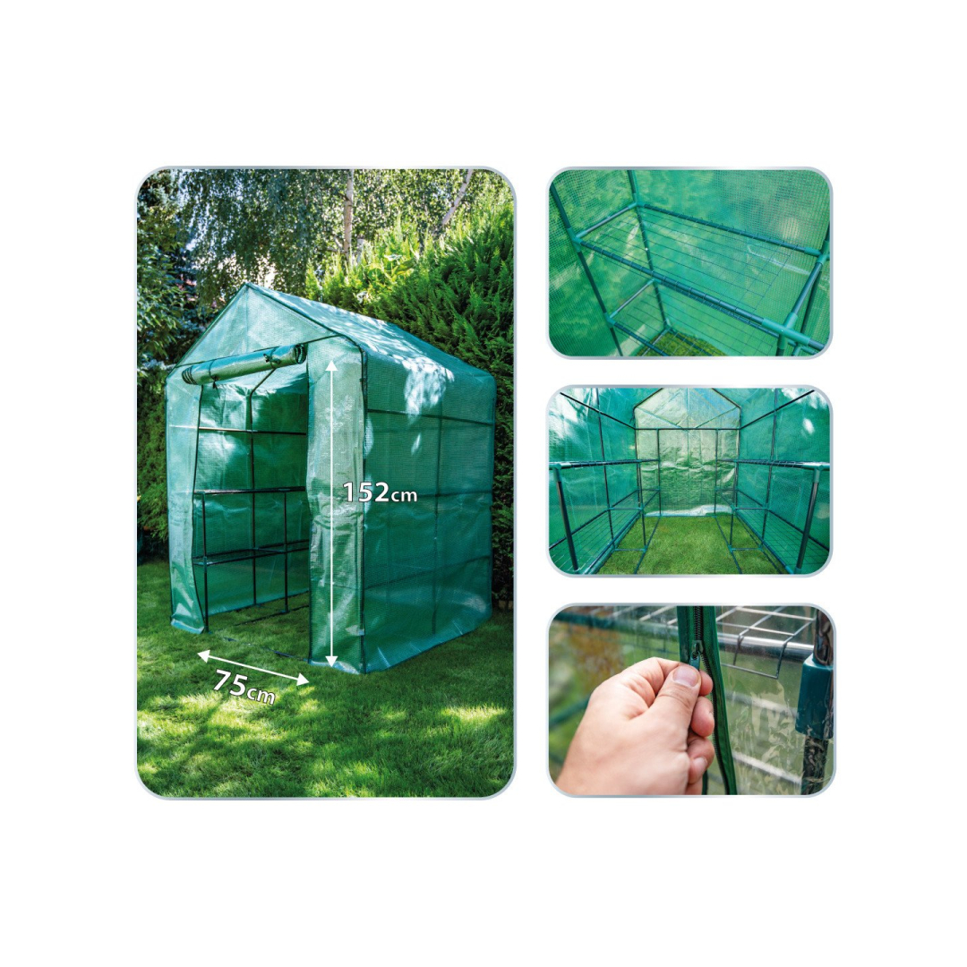 Šiltnamis 143 x 143 x 195 cm, PE plėvelė 135 g, metalinė konstrukcija 7
