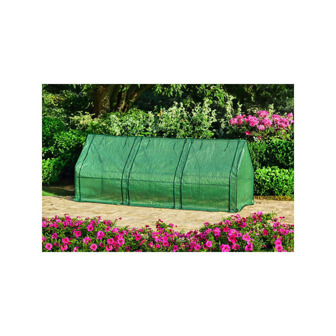 Šiltnamis 240 x 90 x 90 cm, PE plėvelė, metalinis karkasas 2 Šiltnamis 240 x 90 x 90 cm, PE plėvelė, metalinis karkasas 2