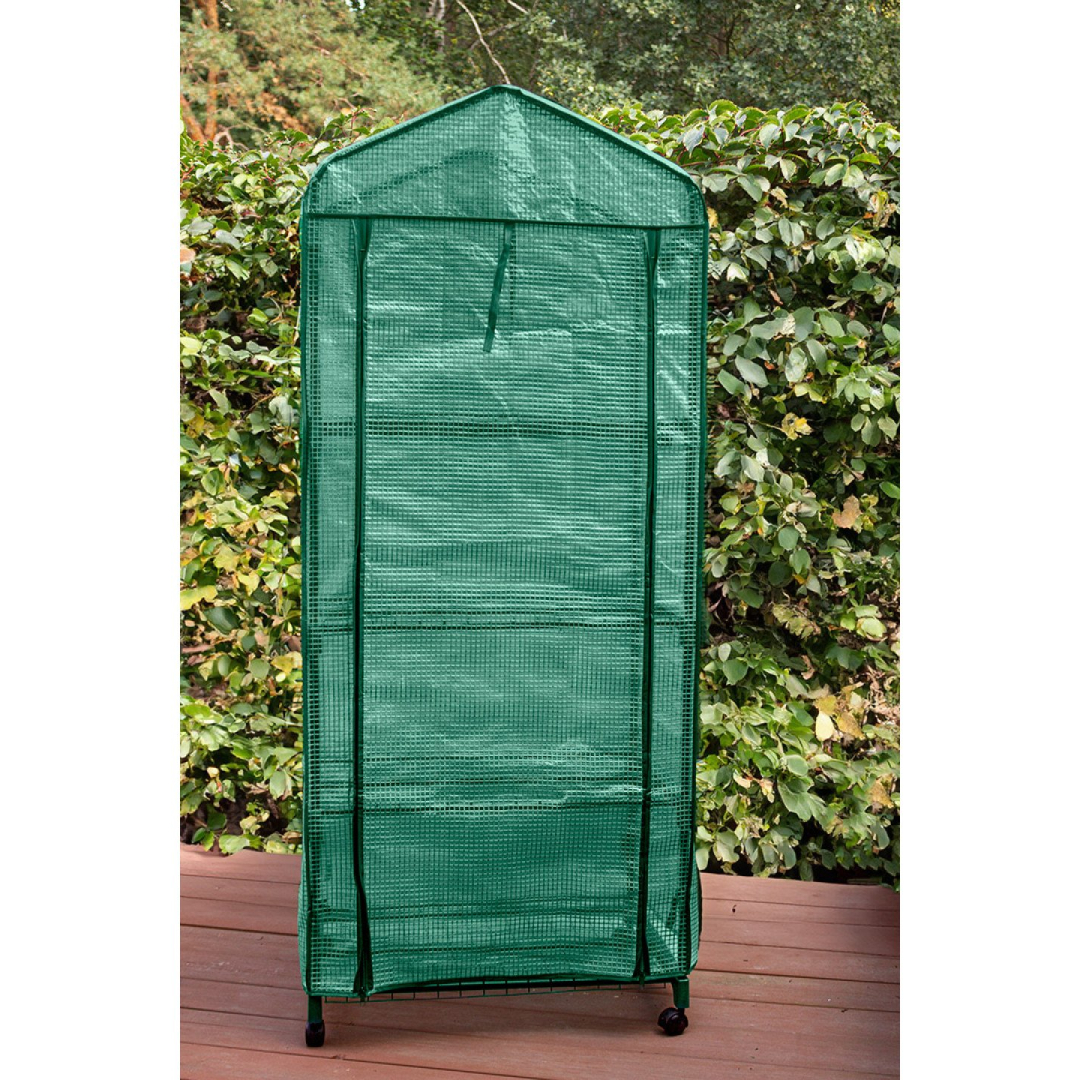 Šiltnamis 69 x 49 x 160 cm, PE plėvelė, metalinė konstrukcija, ratukai 2 Šiltnamis 69 x 49 x 160 cm, PE plėvelė, metalinė konstrukcija, ratukai 2