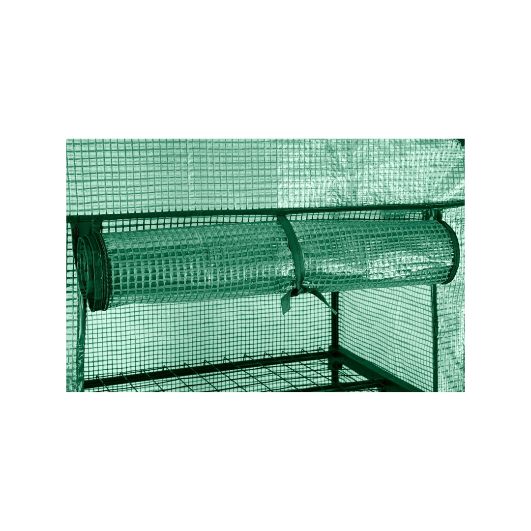 Šiltnamis 69 x 49 x 160 cm, PE plėvelė, metalinė konstrukcija, ratukai 8