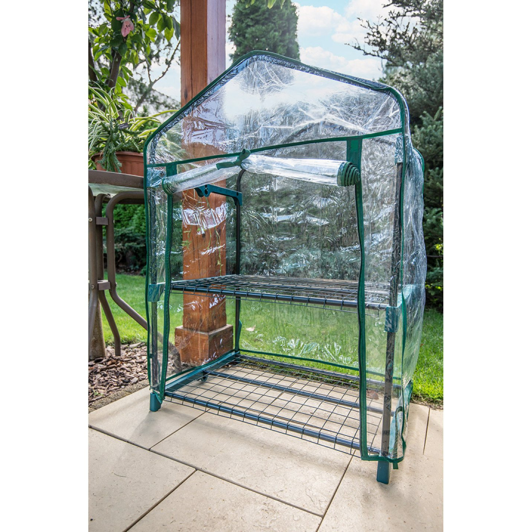 Šiltnamis 69 x 49 x 95 cm, PVC plėvelė, metalinė konstrukcija 2 Šiltnamis 69 x 49 x 95 cm, PVC plėvelė, metalinė konstrukcija 2