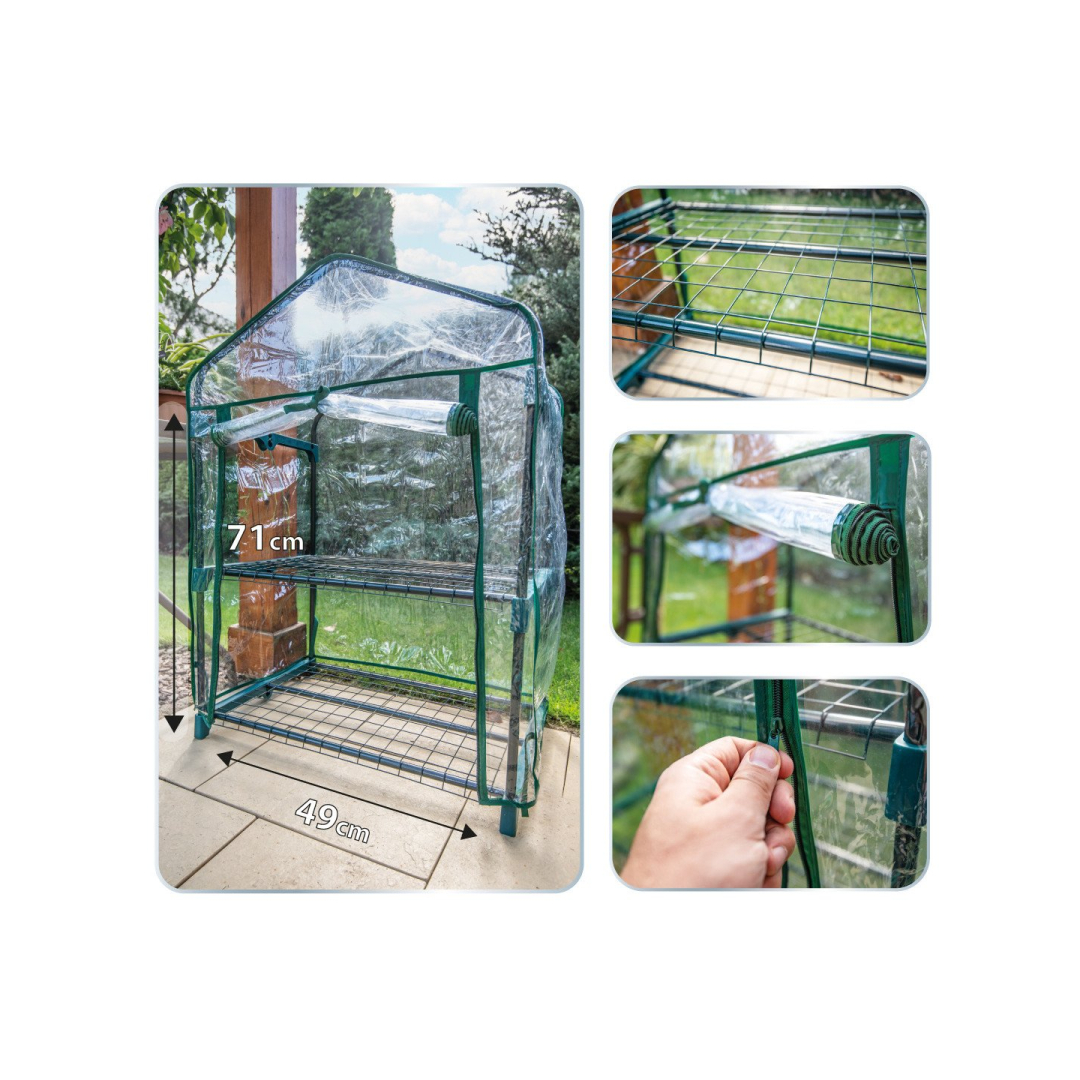 Šiltnamis 69 x 49 x 95 cm, PVC plėvelė, metalinė konstrukcija 7 Šiltnamis 69 x 49 x 95 cm, PVC plėvelė, metalinė konstrukcija 7