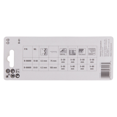 Siarapjūklio pjūkleliai Makita B-06909, B-61, 3 vnt. 2 Siarapjūklio pjūkleliai Makita B-06909, B-61, 3 vnt. 2