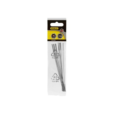 Siaurapjūklio geležtės STANLEY, 110 mm, 18 tpi, 12vnt 2