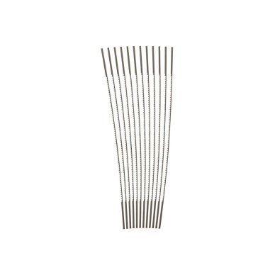 Siaurapjūklio geležtės STANLEY, 110 mm, 18 tpi, 12vnt