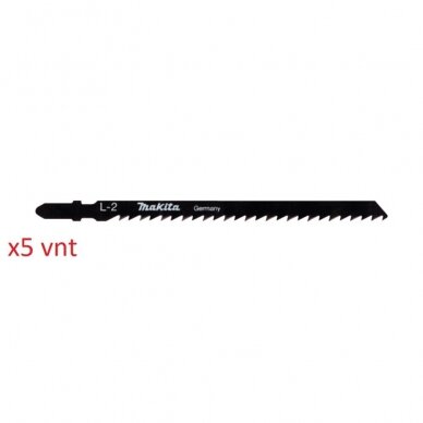 Siaurapjūklio pjūkleliai Makita L-2 100MM 5Vnt. A-86309 Siaurapjūklio pjūkleliai Makita L-2 100MM 5Vnt. A-86309