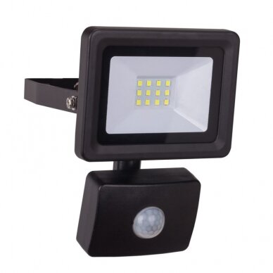 Sieninis šviestuvas su judesio davikliu SLIM Dedra L1091-1, 10W SMD LED, IP44 Sieninis šviestuvas su judesio davikliu SLIM Dedra L1091-1, 10W SMD LED, IP44