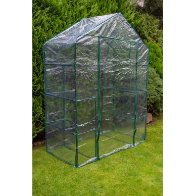 Šiltnamis 143 x 73 x 195 cm, PVC plėvelė, metalinė konstrukcija 1 Šiltnamis 143 x 73 x 195 cm, PVC plėvelė, metalinė konstrukcija 1