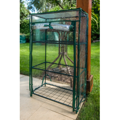 Šiltnamis 46 x 24 x 80 cm, PVC plėvelė, metalinė konstrukcija 1