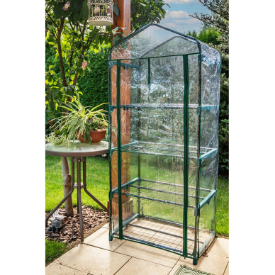 Šiltnamis 69 x 49 x 160 cm, PVC plėvelė, metalinė konstrukcija 1