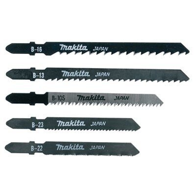 Siaurapjūklio pjūkleliai komplektas 5-vnt (B-13, B-16, B-22, B-23, B-105) Makita A-86898 Siaurapjūklio pjūkleliai komplektas 5-vnt (B-13, B-16, B-22, B-23, B-105) Makita A-86898