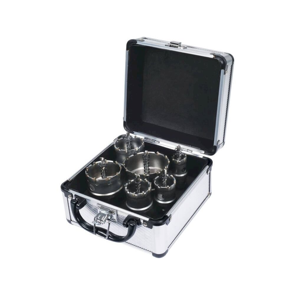 Skylių pjūklų / grąžtų rinkinys metalui TCT | 6 vnt. (YT-44077) Skylių pjūklų / grąžtų rinkinys metalui TCT | 6 vnt. (YT-44077)