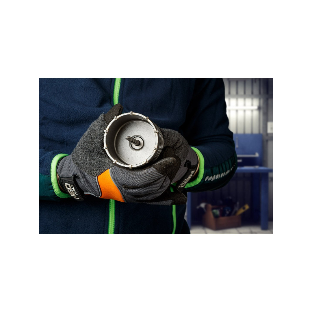 Skylių gręžimo krūna 80 mm su HEX adapteriu ir kontroliniu grąžtu 3