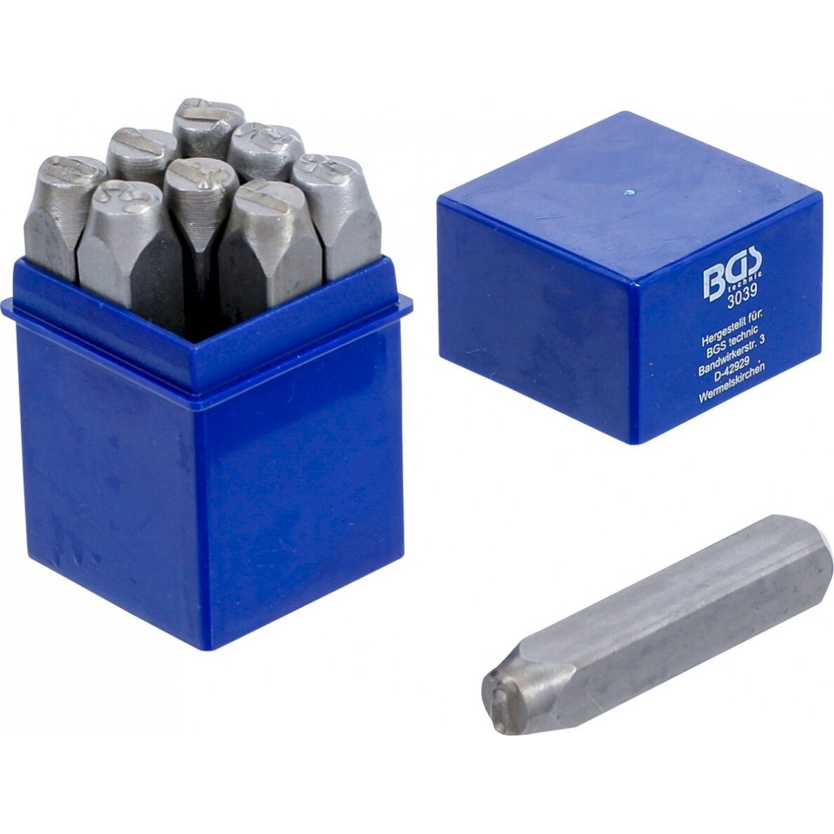 Skaičių išmušėjų rinkinys | 10 mm (3039) Skaičių išmušėjų rinkinys | 10 mm (3039)