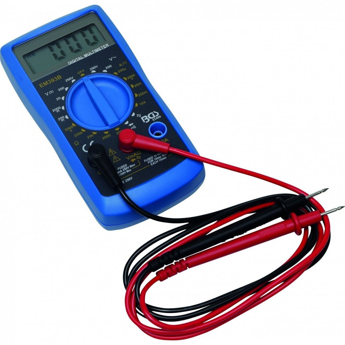 Skaitmeninis daugiafunkcinis elektros testeris BGS-Technic 1 Skaitmeninis daugiafunkcinis elektros testeris BGS-Technic 1